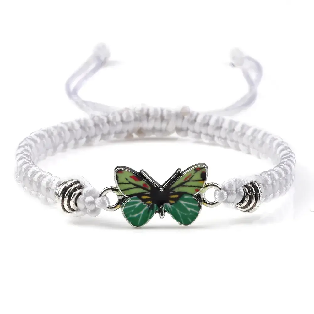 Hand-Woven Butterfly Couple Bracelets for Men Women