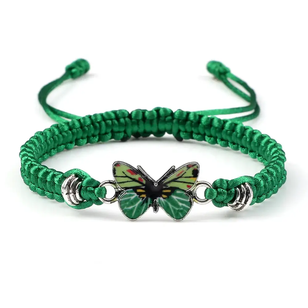 Hand-Woven Butterfly Couple Bracelets for Men Women