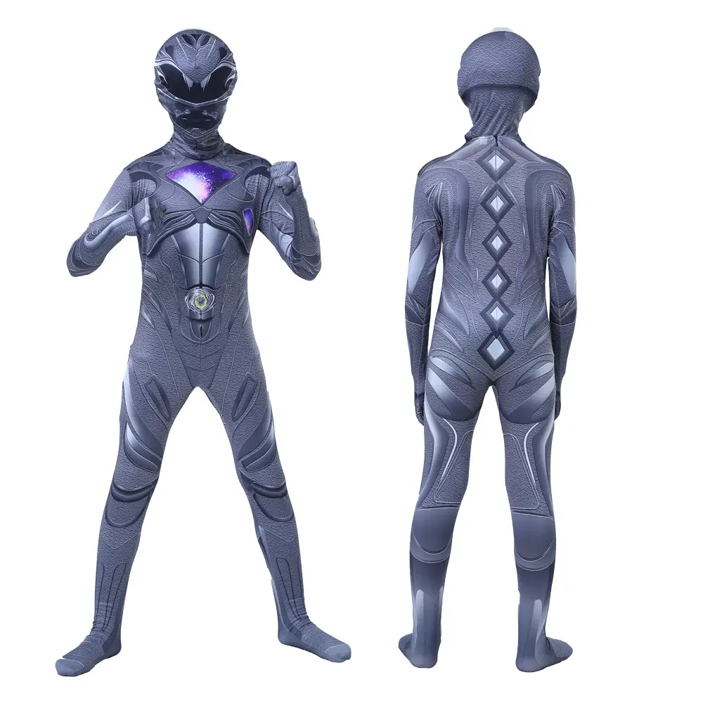 Superhero Zentai Set Pink Dinosaur Battle Team Uniform - Image 5