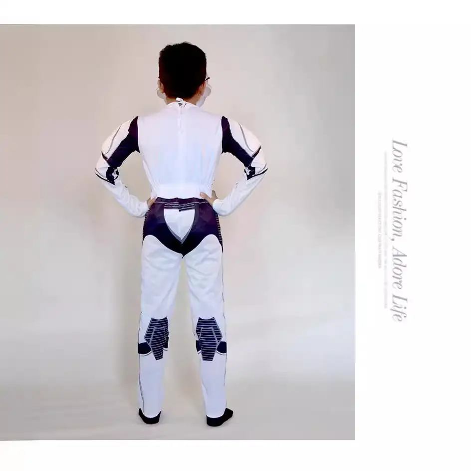 Children Star Wars Costume White Muscle Soldier Suit S11-120cm