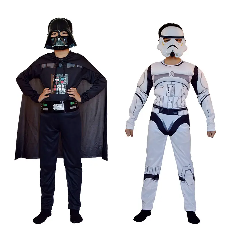 Children Star Wars Costume White Muscle Soldier Suit S11-120cm
