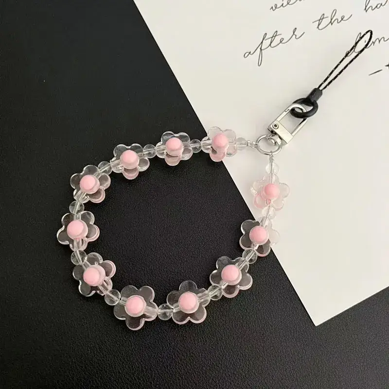 Pink Floral 3D Wrist Bracelet for Women - Image 2