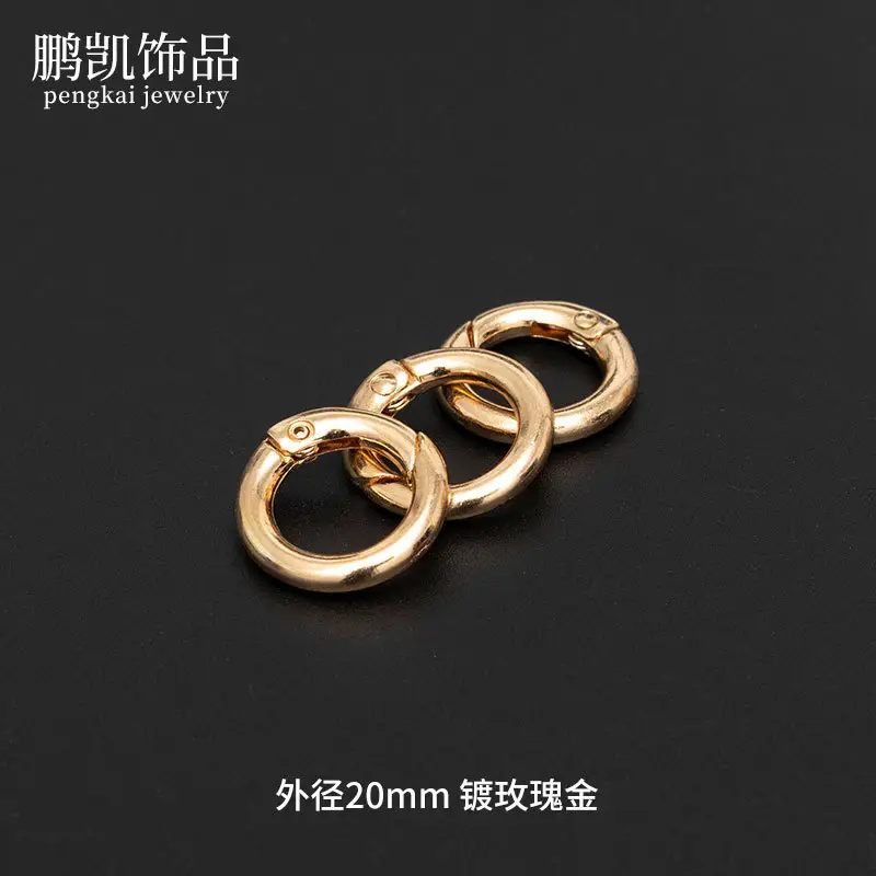 20mm outer diameter rose gold plating (10 PCs)