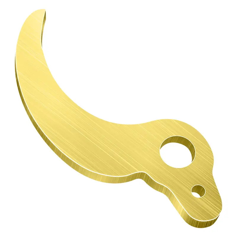 [6.0] fixed blade (titanium gold plated)