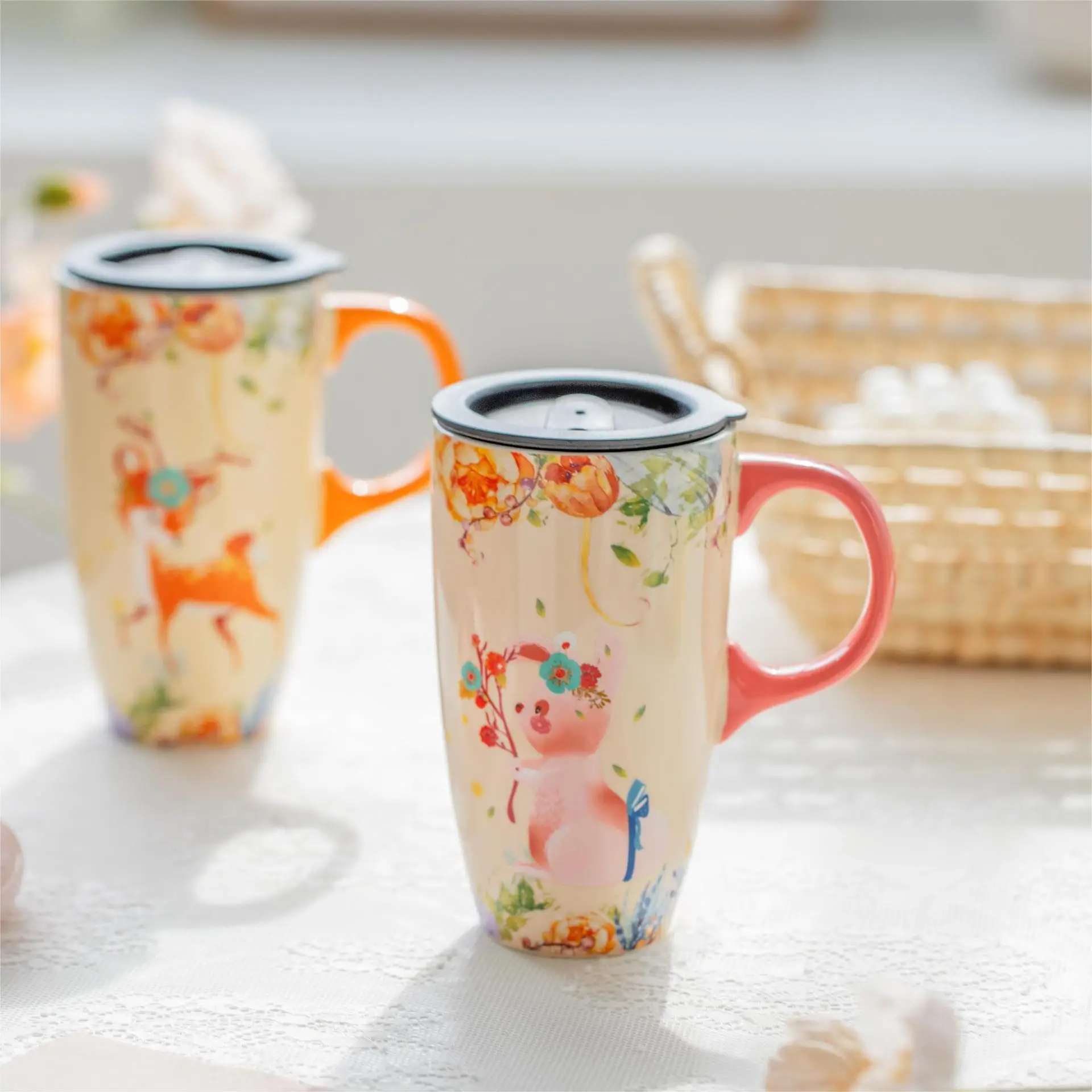 Xianlin Mystery Ceramic Cup Large Capacity with Lid — feature 2