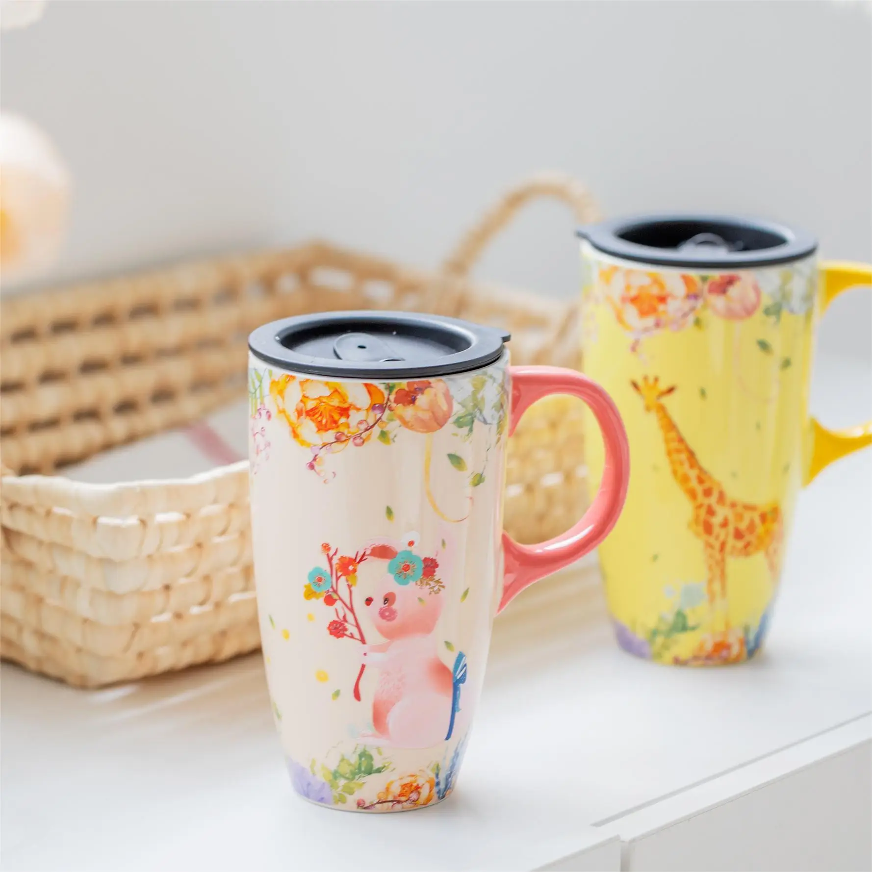 Xianlin Mystery Ceramic Cup Large Capacity with Lid — feature 3