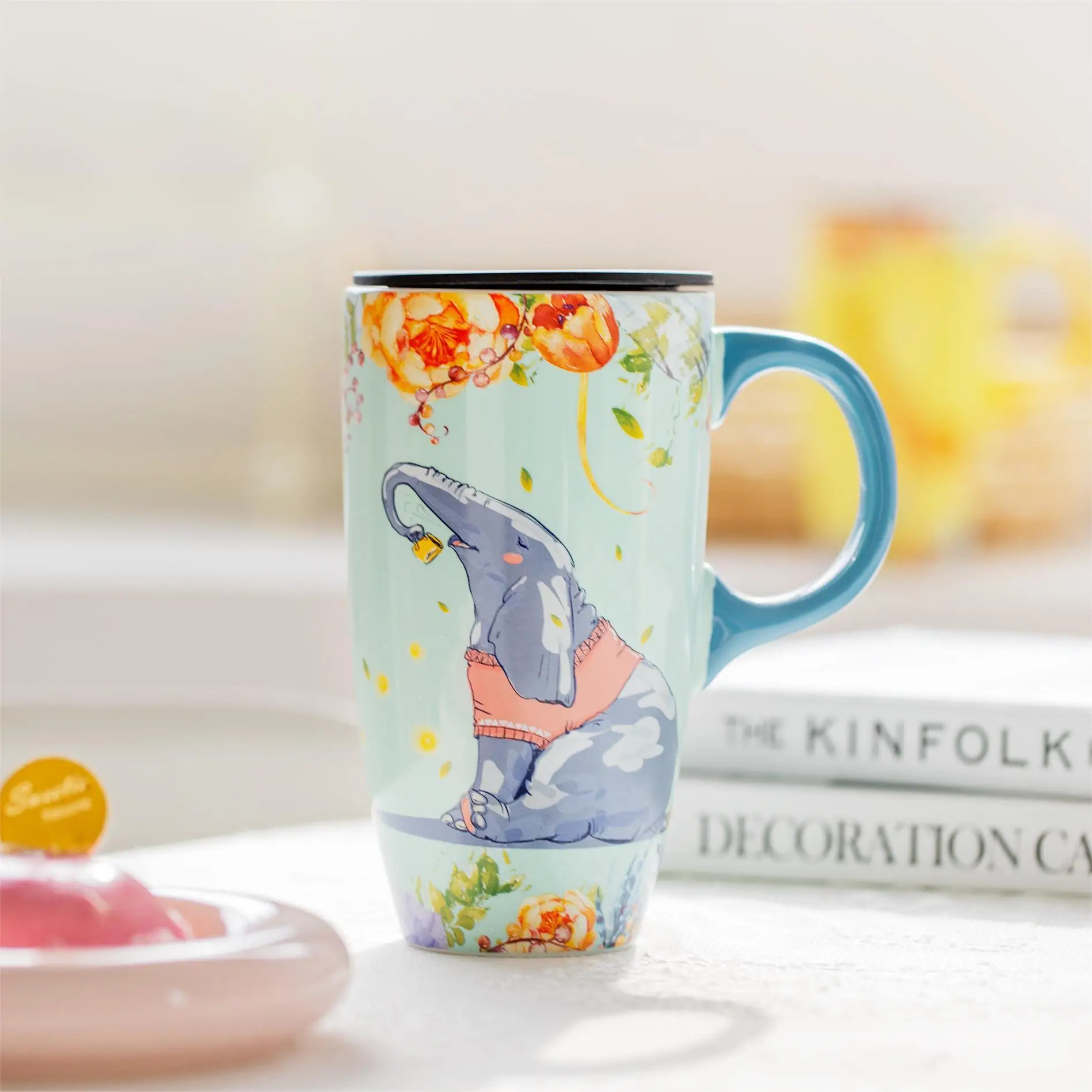 Xianlin Mystery Ceramic Cup Large Capacity with Lid — feature 5