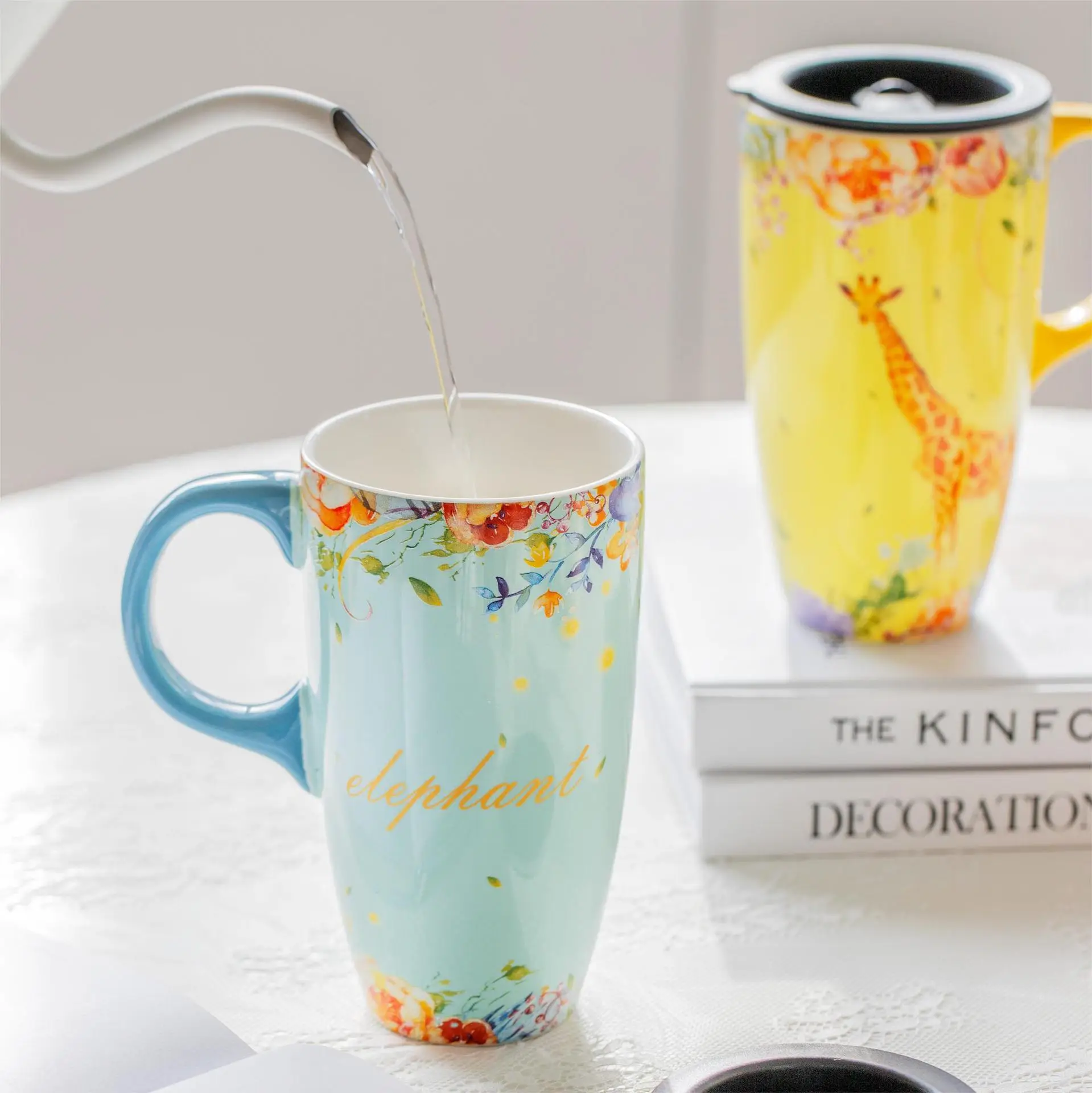 Xianlin Mystery Ceramic Cup Large Capacity with Lid — feature 7