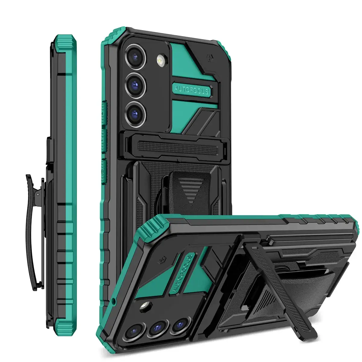 Samsung a73 Shockproof Folding Bracket Back Clip 4-in-1 - Image 2