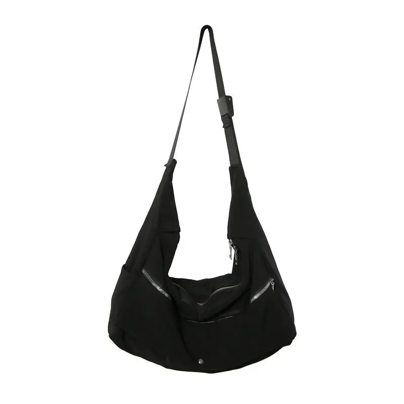 Black Japanese Style Shoulder Messenger Bag for Women - Image 6