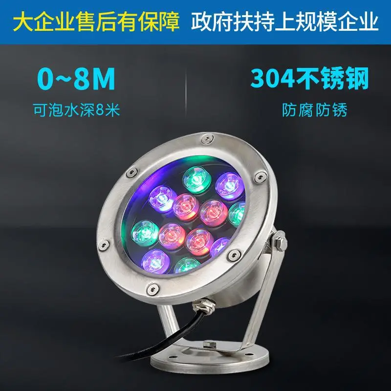 Outdoor LED Projection Light Waterproof 304 Steel Round - Image 3