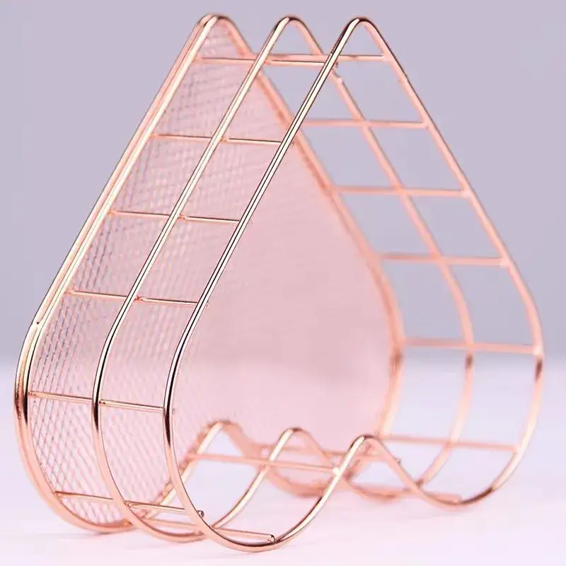 Heart Shaped Wire Storage Basket Set of 2