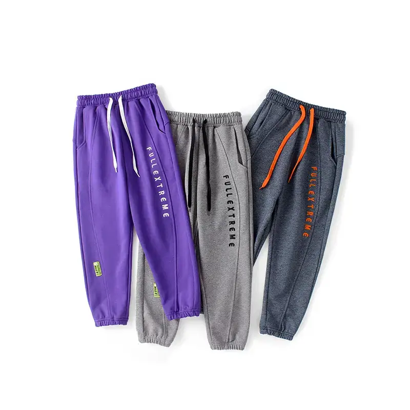 Kids Purple Korean Style Trousers for Boys Spring Autumn - Image 5