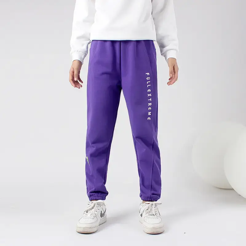 Kids Purple Korean Style Trousers for Boys Spring Autumn - Image 3