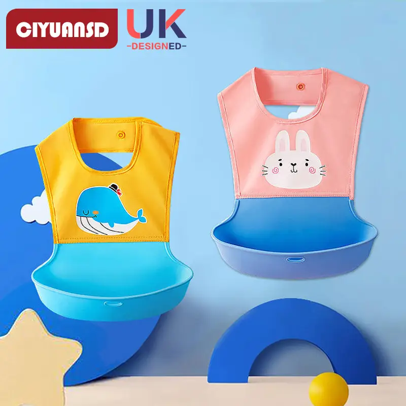 Baby Waterproof Bib for Eating Silicone Anti-Dirty - Image 11