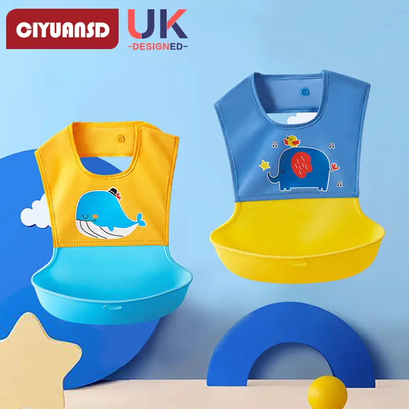 Baby Waterproof Bib for Eating Silicone Anti-Dirty - Image 12
