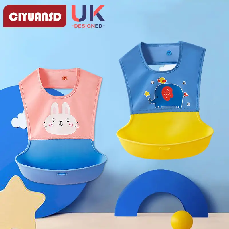 Baby Waterproof Bib for Eating Silicone Anti-Dirty - Image 13