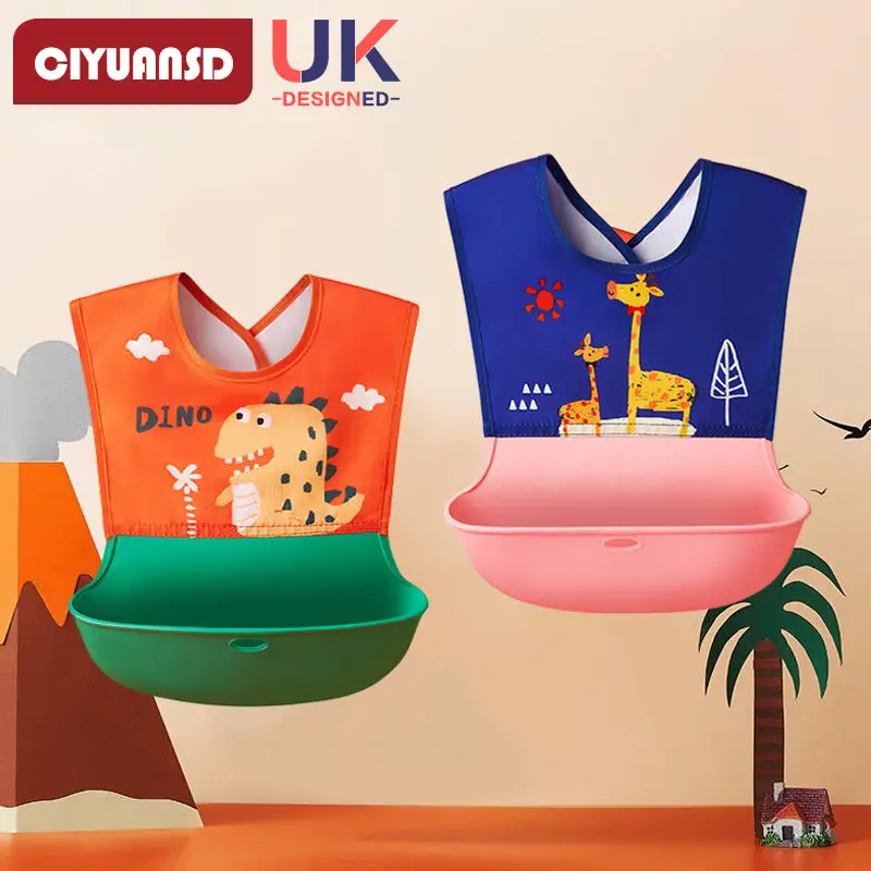 Baby Waterproof Bib for Eating Silicone Anti-Dirty - Image 14