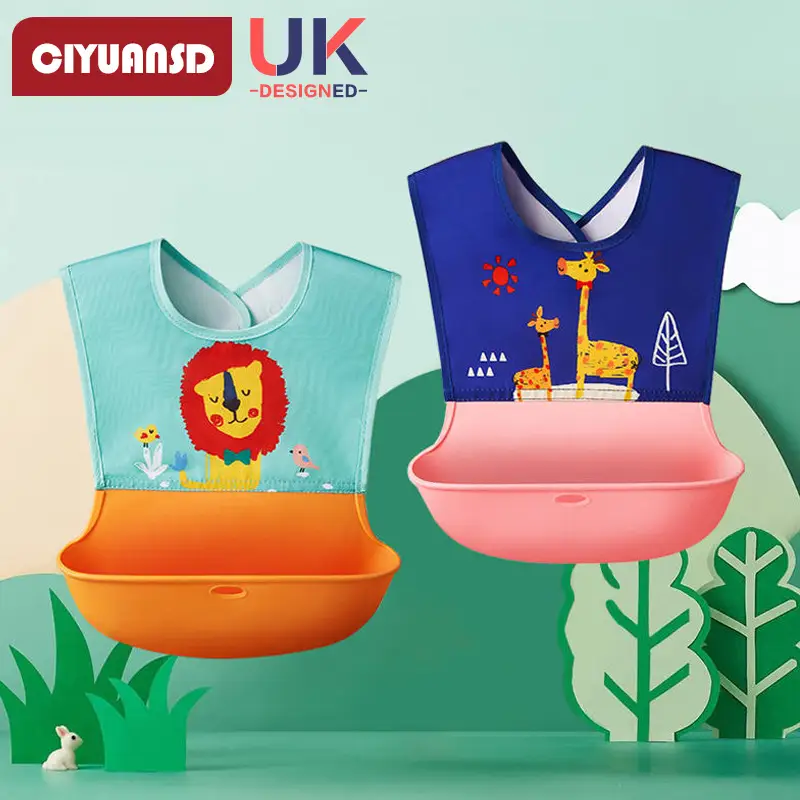 Baby Waterproof Bib for Eating Silicone Anti-Dirty - Image 15