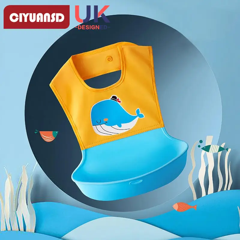 Baby Waterproof Bib for Eating Silicone Anti-Dirty - Image 2