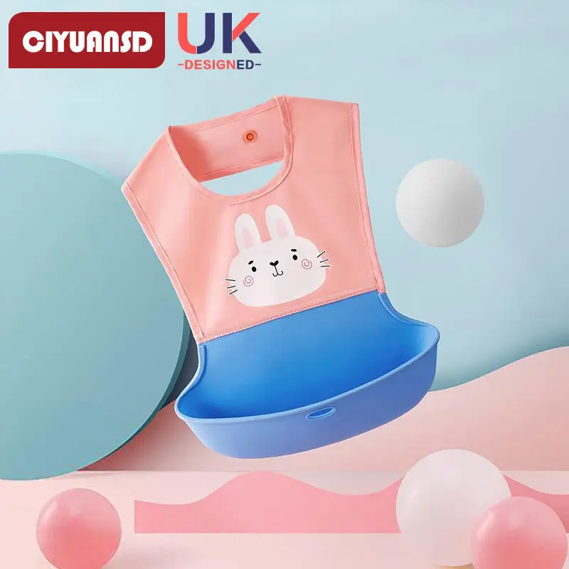 Baby Waterproof Bib for Eating Silicone Anti-Dirty - Image 3