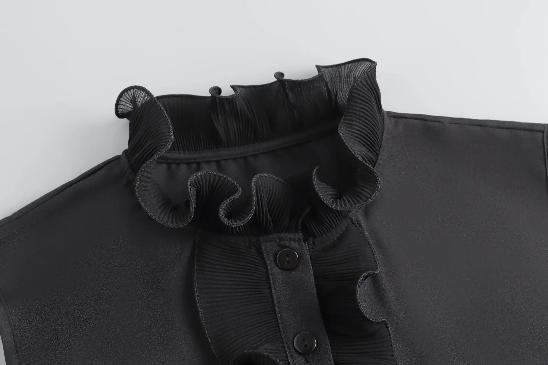 White Fake Collar with Ruffled Lace for Women — feature 20
