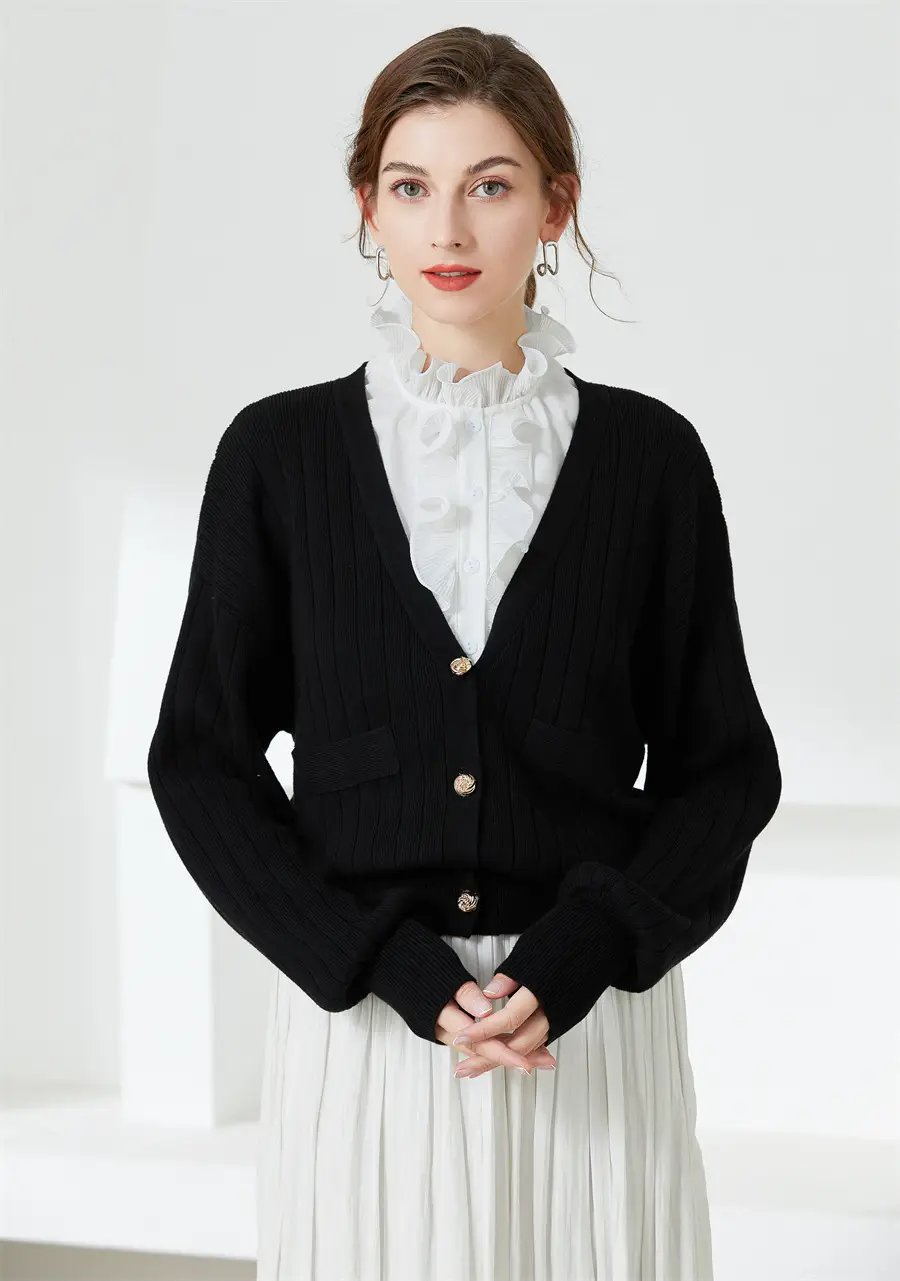 White Fake Collar with Ruffled Lace for Women — feature 6