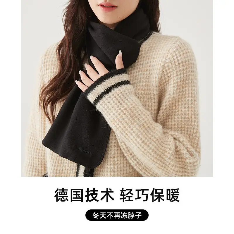 Women Knitted Wool Scarf Cream Warm All-match 2022 - Image 11