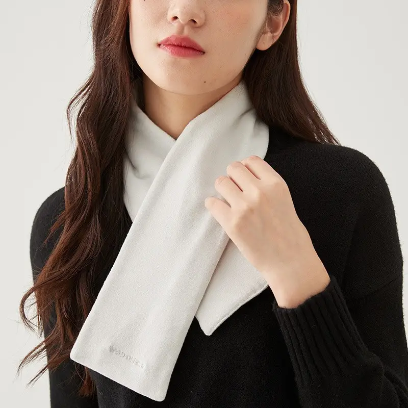 Women Knitted Wool Scarf Cream Warm All-match 2022 - Image 5