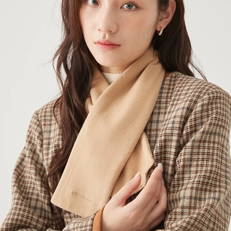 Women Knitted Wool Scarf Cream Warm All-match 2022 - Image 7