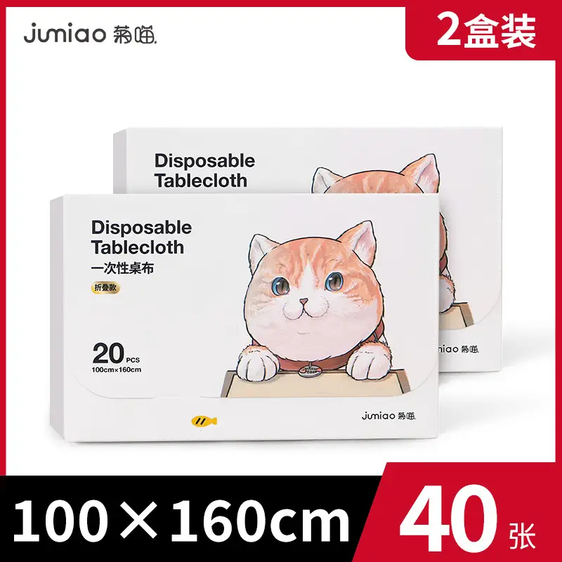 Disposable Tablecloth 3 Pack Cat Design 20x20cm - Image 2