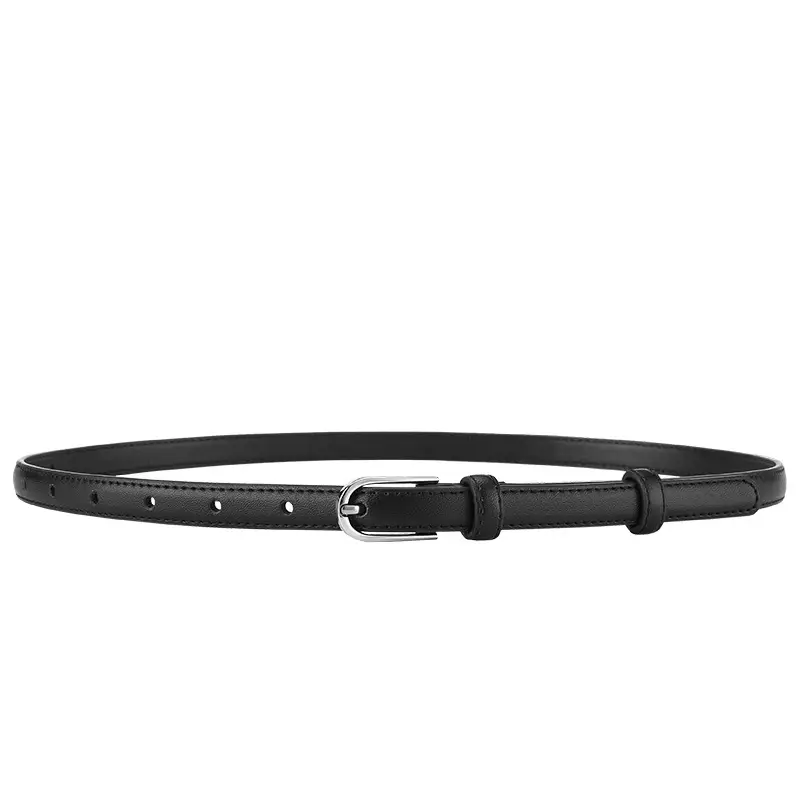 New Women's Tan Belt with Silver Buckle - Image 5