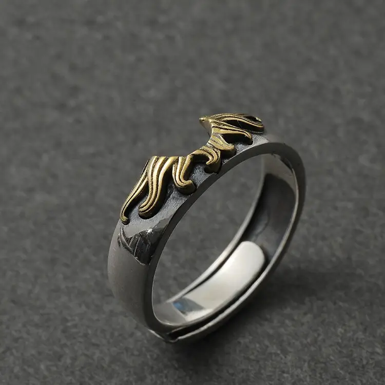 Retro Design "Morning & Evening" Rings S925 Sterling Silver - Image 6