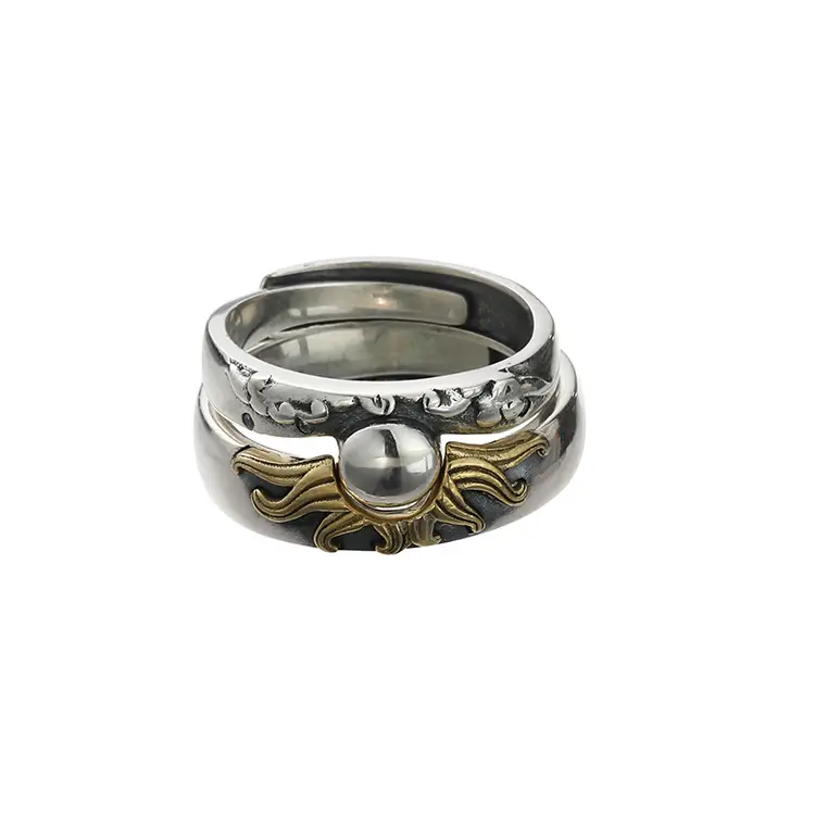 Retro Design "Morning & Evening" Rings S925 Sterling Silver - Image 8