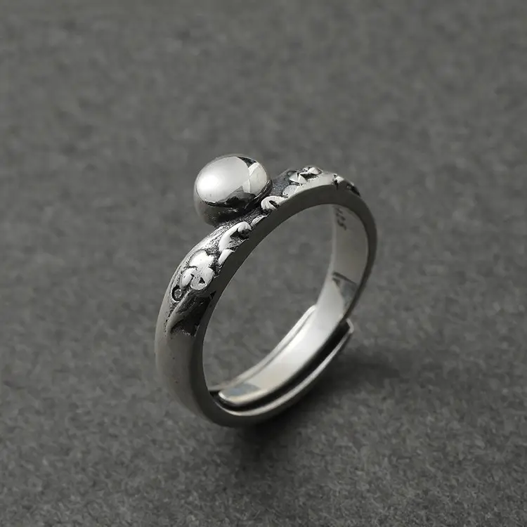 Retro Design "Morning & Evening" Rings S925 Sterling Silver - Image 2