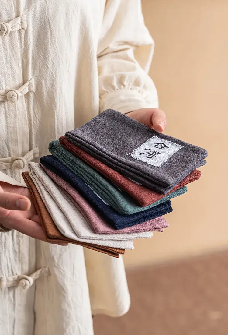 New Chinese Style Tea Towel Absorbent Dark Gray — feature 3