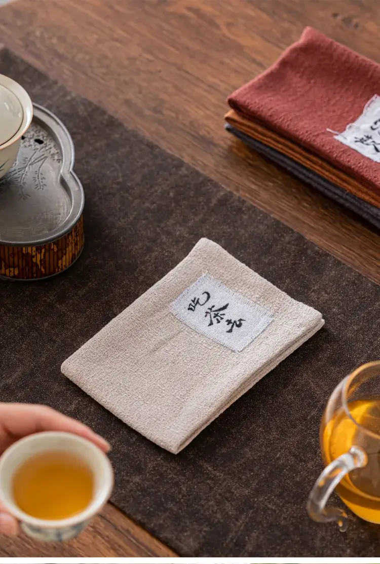 New Chinese Style Tea Towel Absorbent Dark Gray — feature 9