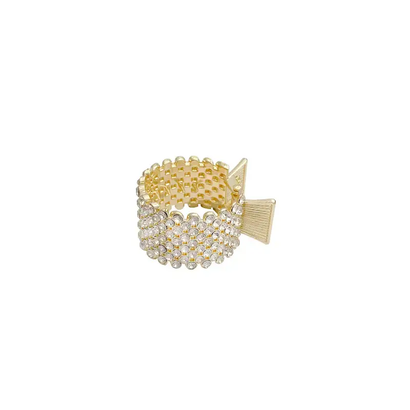 High-End Rhinestone Hairpin with Adjustable Ponytail Grabber