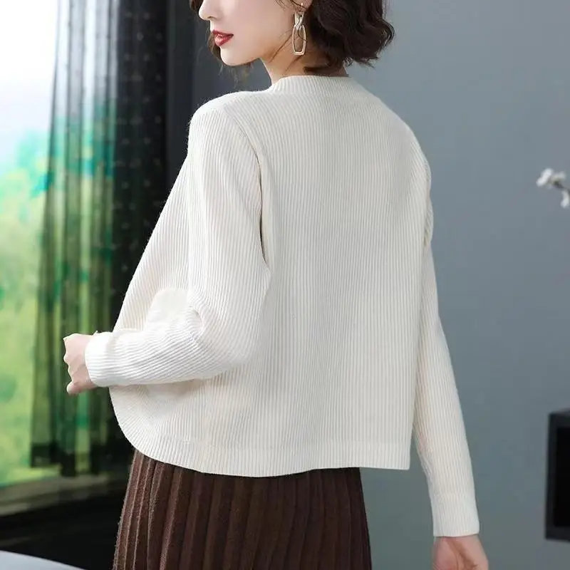 Women Knitted Cardigan with High Waist Skirt 2023 Spring Autumn