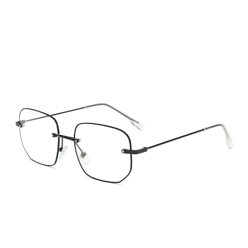 Rimless Ultra Light Frame Glasses for Men Korean Style - Image 7