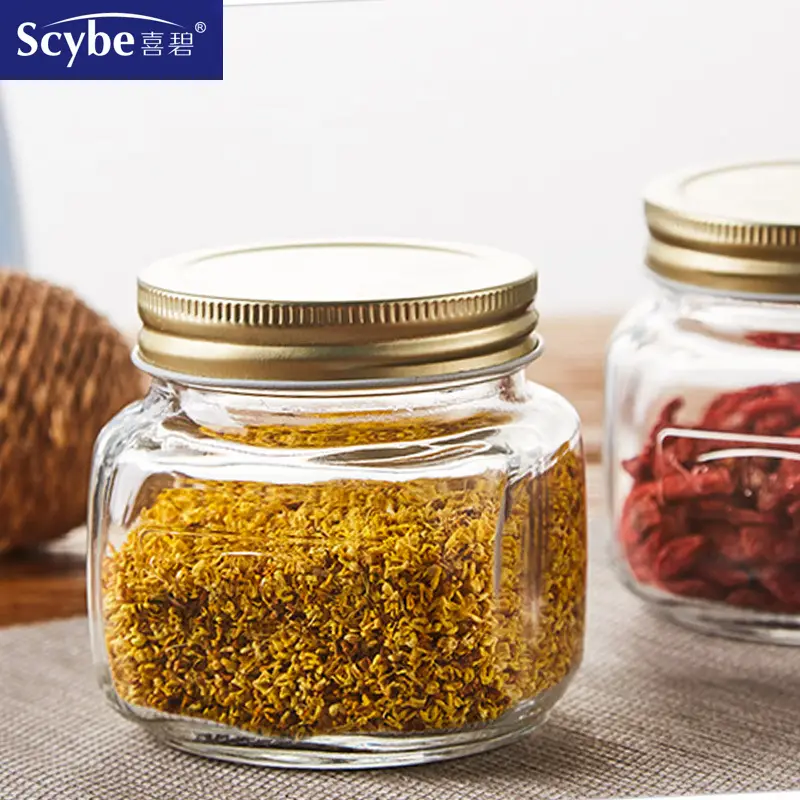Glass Jar Storage Coffee Honey Tea Jar Wholesale - Image 3
