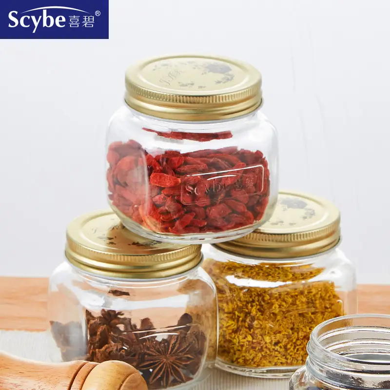 Glass Jar Storage Coffee Honey Tea Jar Wholesale - Image 4