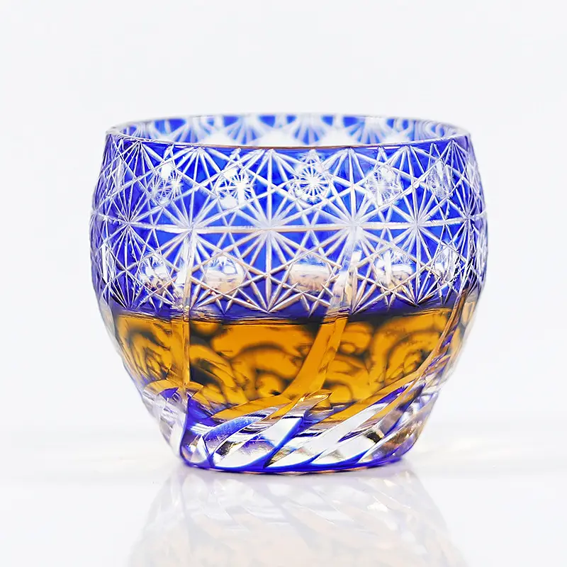 Japanese Edo Kiriko Crystal Glass Wine Glass Set 60ml Small — feature 11