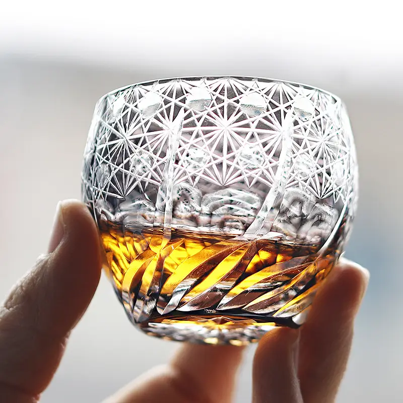 Japanese Edo Kiriko Crystal Glass Wine Glass Set 60ml Small — feature 27