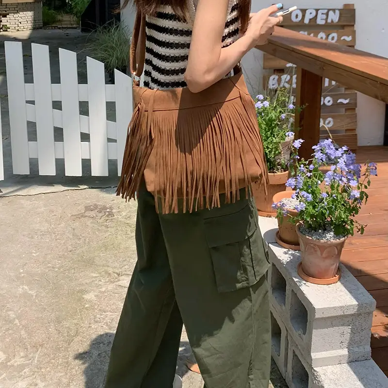 Retro Tassel Crossbody Bag for Women 2026 Summer - Image 4