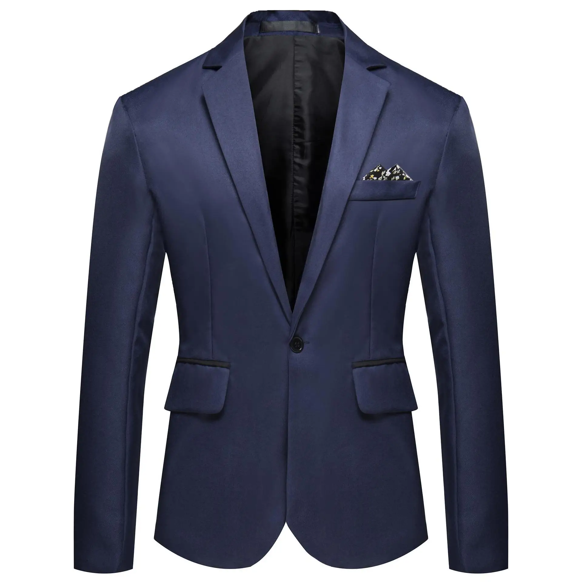 Men's Pink Solid Color Business Suit AliExpress Large — feature 10