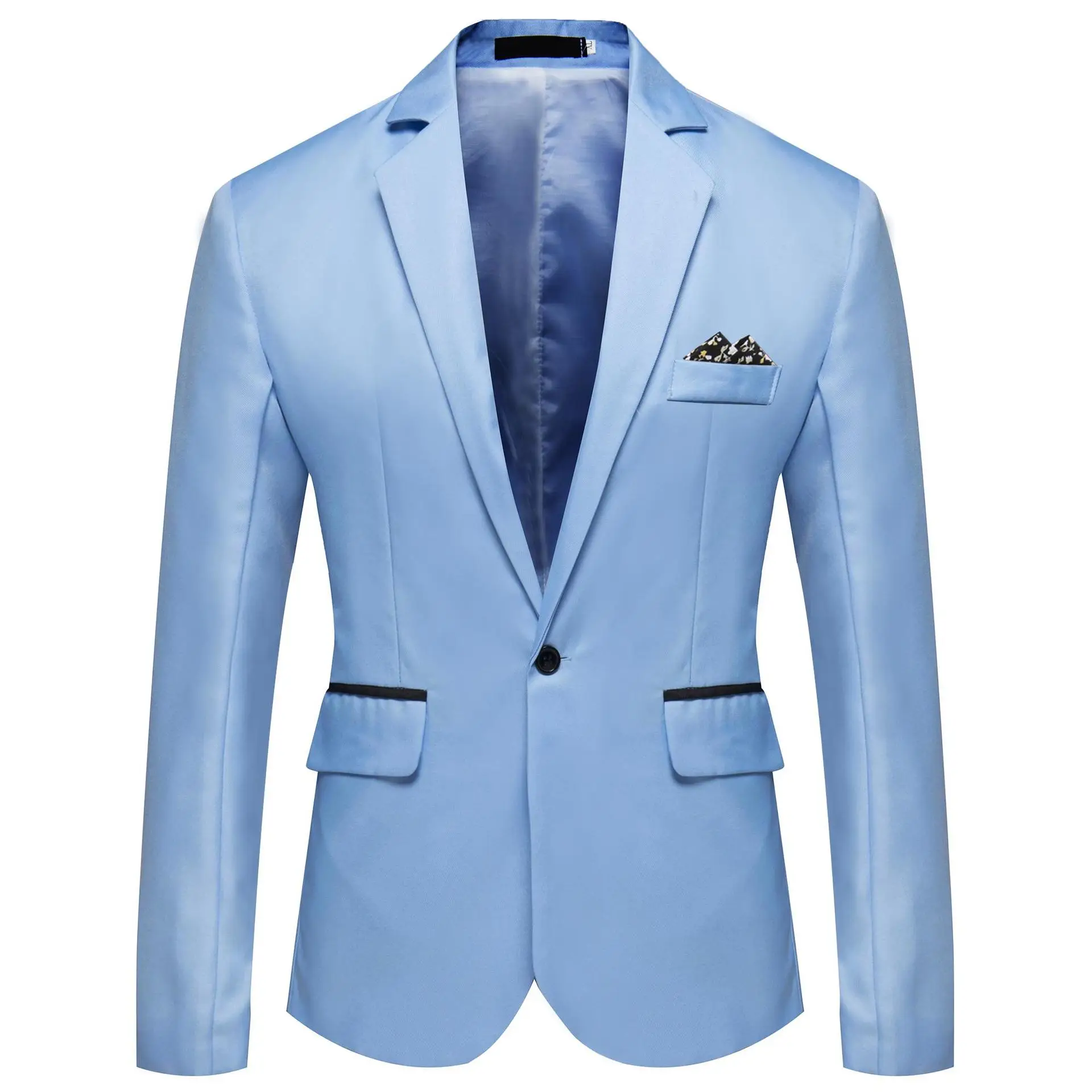 Men's Pink Solid Color Business Suit AliExpress Large — feature 14