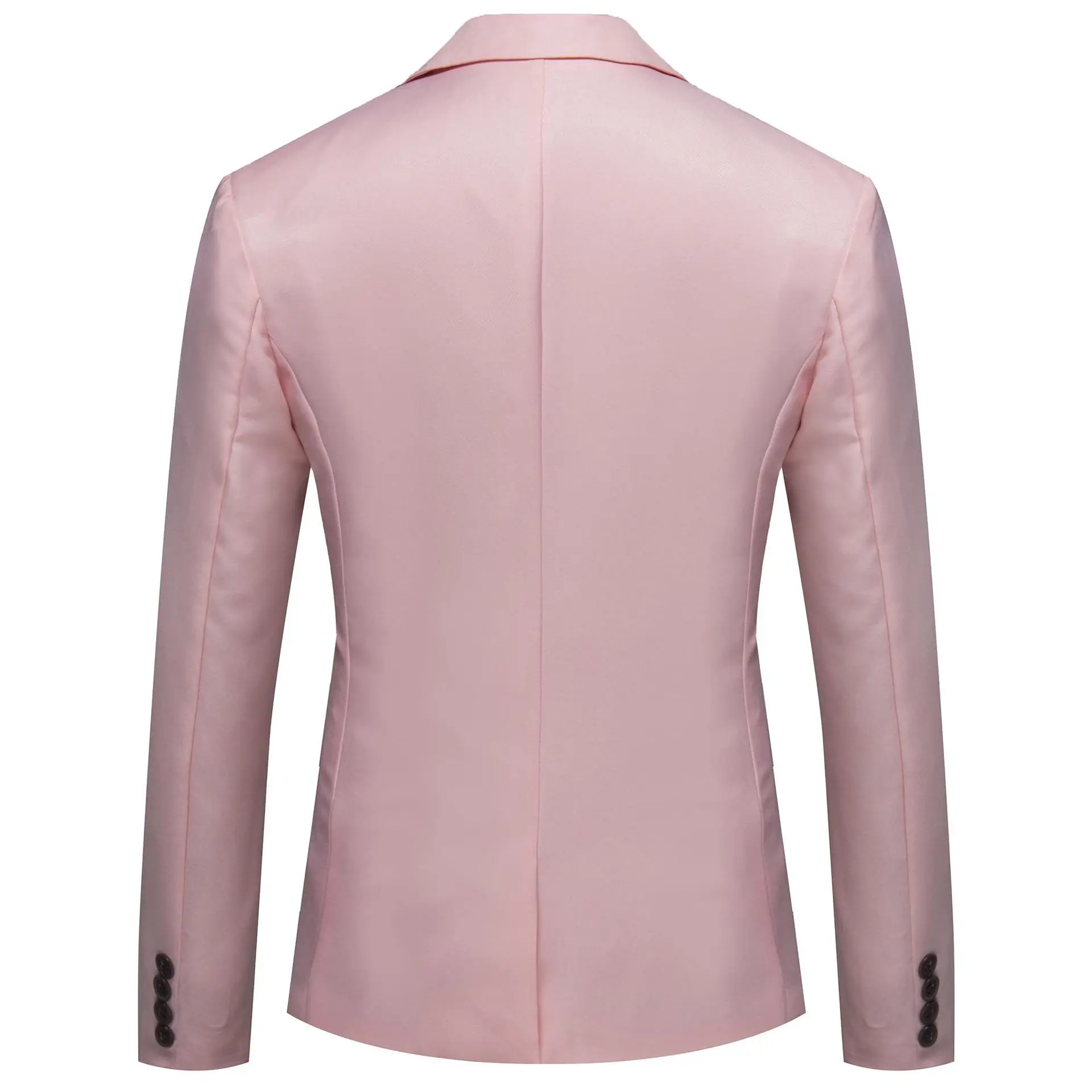 Men's Pink Solid Color Business Suit AliExpress Large — feature 3