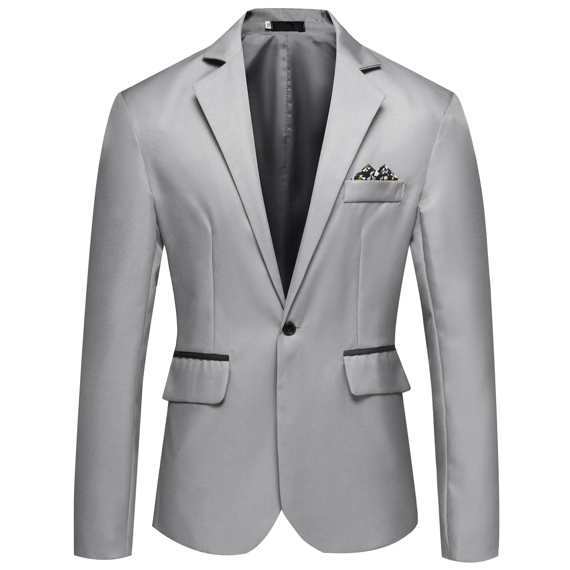Men's Pink Solid Color Business Suit AliExpress Large — feature 4
