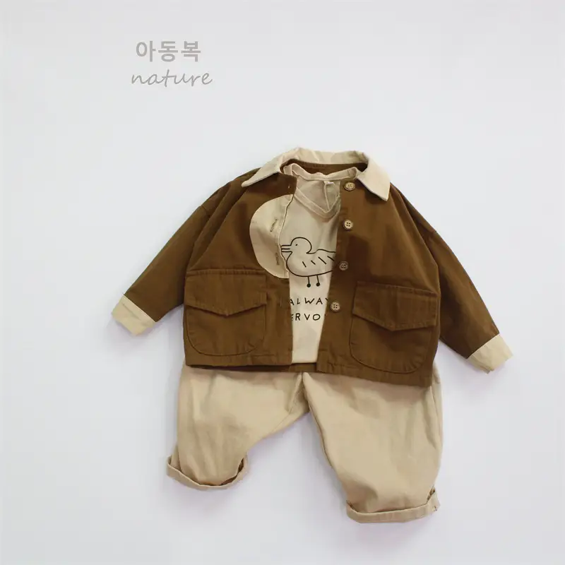 Spring Girls' Beige Cotton Shorts Casual Loose Fit - Image 5